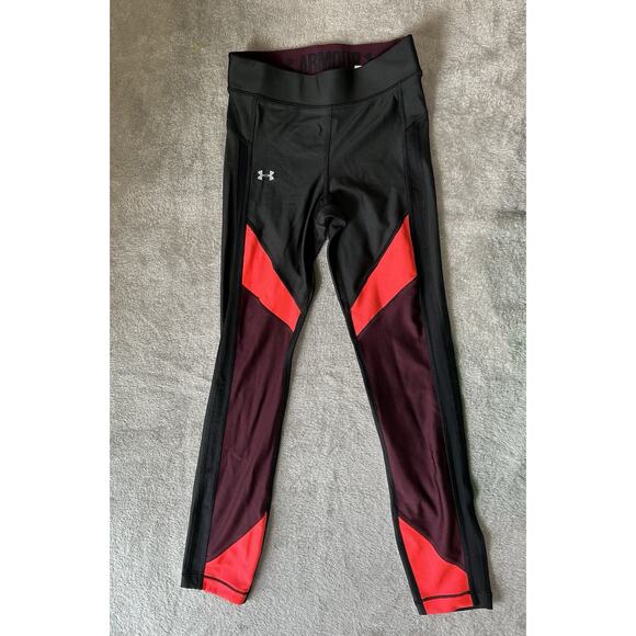 Under Armour Heatgear compression cropped tight Womens XS multicolor - Picture 2 of 5